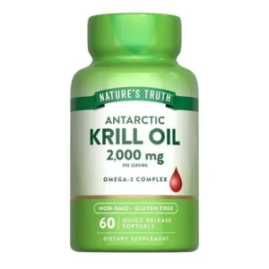 Krill Oil 2000 mg (Omega 3 Complex) - 60 Quick Release Softgels